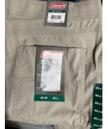Coleman Men&#39;s Tear Resistant Stretch Utility Pant 40x30 Oat - $564.50 MXN