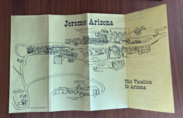 Jerome Arizona AZ Map &amp; Directory Of Business And Buildings Map Brochure - £15.81 GBP