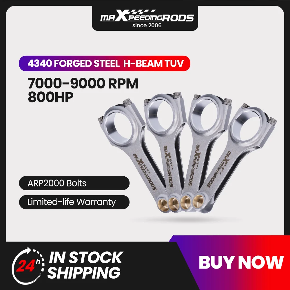 4x Forged Connecting Rods+ARP2000 Bolts for   Coupe ES 2001-2005 137mm for Strea - £590.06 GBP