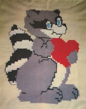 Crochet Stuffed Soft Toy Cat Raccoon Skunk Pillow Valentine Afghan Patterns - £7.81 GBP