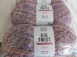 Big Twist Party Lavender Bellini lot of 2 Dye lot CNE1223039 - £10.21 GBP