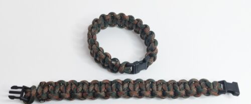 Paracord Bracelet - 2 Pack (Woodland) - $7.25