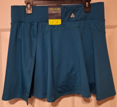 TEK Gear Athletic Womens XL Skort Aqua Stretch Lined Pull On Pockets NWT 33&quot;W - $17.46