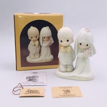 1979 Precious Moments Bride &amp; Groom Figurine E3114 - Vessel Mark 1991 - £9.54 GBP