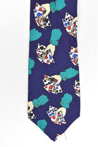 Vintage Liberty Of London Neck Tie Hands Of Poker Silk Made USA - $24.74