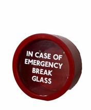 Emergency Money Box Savings Bank in Case of Emergency Break Glass Red - £10.36 GBP