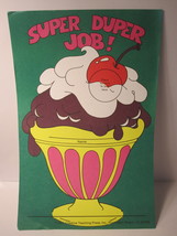 1982 Teacher Classroom Supplies: 9&quot;x5&quot; Motivation Award: Super Duper job! - $1.00