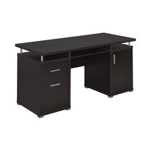 Cappuccino Computer Desk w/ Drawers &amp; Cabinet - $424.99