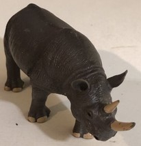 Torra By Battat Rhino Rhinoceros Animal Figure Toy T7 - $12.86