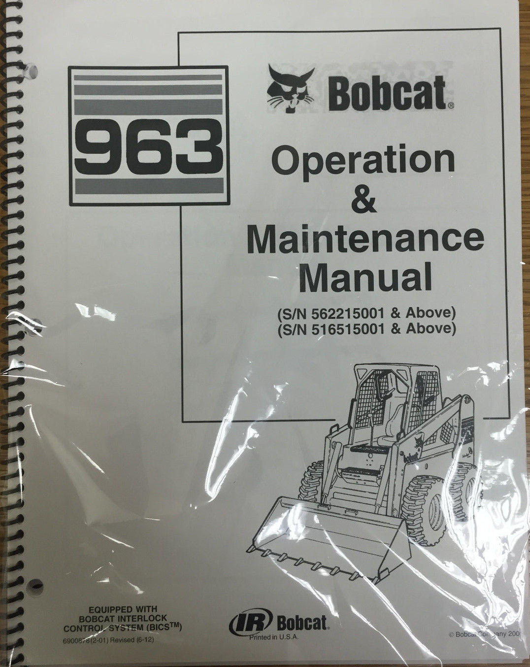 Bobcat 963 Skid Steer Operation &amp; Maintenance Manual Operator/Owner&#39;s # ... - $20.24