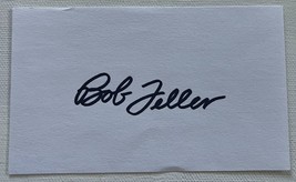 Bob Feller (d. 2010) Autographed Signed 3x5 Index Card - HOLO COA - £7.85 GBP