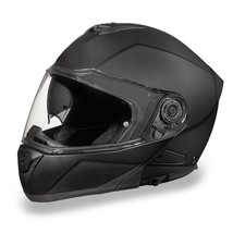 Daytona Helmets Glide DOT Dull Black Modular Flip-Up Motorcycle Helmet MG1-B - £120.83 GBP+