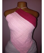 Crochet crop top, summer top, summer vest, halter top - $40.00