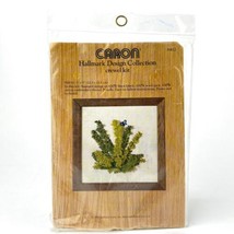 Ferns 5 x 5 Crewel Embroidery Kit Sealed Caron 6412 3D Green Plant Butte... - $22.82