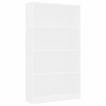 vidaXL 4-Tier Book Cabinet White 31.5&quot;x9.4&quot;x55.9&quot; Chipboard - £115.76 GBP