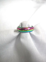 New Rainbow Colors Titanium Hematite Band Ring Us Sz 9.75 Finger Ring Thumb Ring - £5.58 GBP