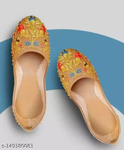 flip flop punjabi jutti khussa shoes indian shoes bridal shoes Mojari ju... - $464.46 MXN