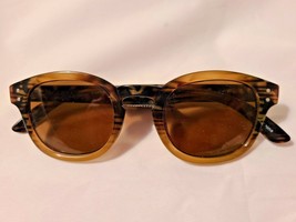Optimum Optical Unisex Brown Sunglasses Round Keyhole Bridge French Pres... - $49.99