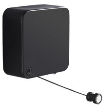 Retractable Clothesline Indoor Wall Mount 11.5ft Black Stainless Steel - €4,37 EUR