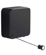 Retractable Clothesline Indoor Wall Mount 11.5ft Black Stainless Steel - €4,37 EUR