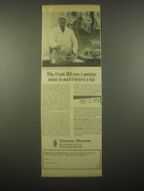 1966 Pitney-Bowes Simplex Postage Meter Ad - Why Frank Hill uses - $18.49