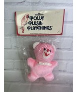 Edie Creations Polly Plush Playthings Terry Cloth Plush Stuffed Pink Ted... - £54.52 GBP