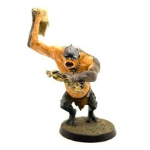 LOTR Cave Troll 1x Hand Painted Miniature Plastic Mines of Moria Ogre Hammer - £67.94 GBP