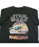 Star Wars THE MANDALORIAN THE CHILD Baby Yoda Grogu T-Shirt Black Mens S... - £11.44 GBP
