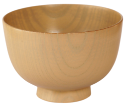 Shirasagi Wood Wooden Japanese Miso Soup Bowl Sensai Lacquered Yamanaka - £37.32 GBP