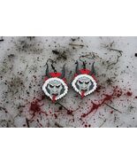 Krampus Earrings, Unique Horror Jewelry, Gothic Macabre Accessory Christ... - $17.99
