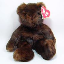 Ty Classic Teddy Bear Brown BABY PJ Beanie &quot;Style 5016&quot; 1992 KOREA made - £15.73 GBP