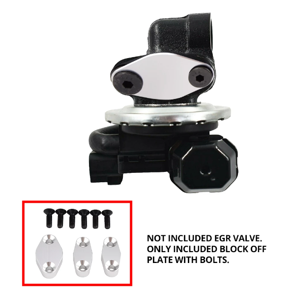 EGR Smog Air Delete Cover Exhaust Block Off Plate Kit FOR LSX Camaro LS