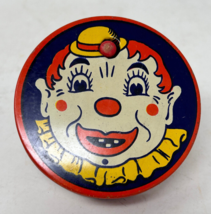 Vintage Kirchhof Tin Spinner Noisemaker Clown- Red Back -Life Of The Party - £7.82 GBP