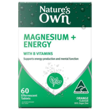 Nature&#39;s Own Magnesium + Energy Effervescent - 60 Tablets - £70.15 GBP