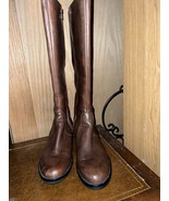 ECCO Hobart Brown Leather Knee High Riding Buckle Boots Size EU Size 40 US 9 - $65.00