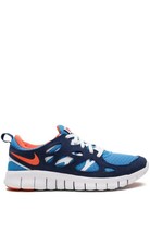 Nike Kids&#39; Free Run 2 (Gs) Sneaker In Light Photo BLUE/ORANGE - $75.00