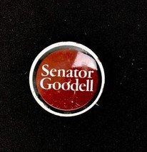 Vintage Political Pinback Button Senator Charlie Goodell ca. 1960s - $14.24