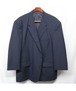 Comfort Zone George Foreman 58R Navy Blue 2 Button Blazer Suit Jacket Sp... - £59.25 GBP