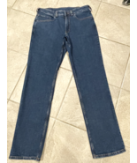 40 Grit Duluth Trading Jeans Mens 32x33 Standard Fit Straight Blue Dark ... - $28.18