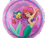 Little Mermaid Ariel Foil Mylar Balloon Birthday Party Supplies 18&quot; Roun... - £3.97 GBP