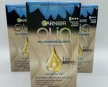 3 Garnier Olia Powered Hair Bleach Kit B+++ Bleached Blonde Extreme Bs194 - $26.17