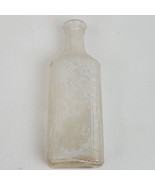 Vintage Clear Apothecary Chemist Medicine Glass Bottle Jar 5.5 In Tall 3... - $15.53 CAD