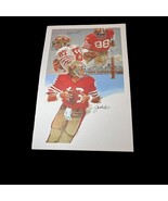 Joe Montana 49ers Cliff Spohn 1982 Paint Lithograph Taco Bell Dr. Pepper... - $2,628.53 MXN
