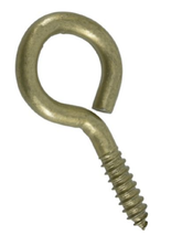 Hardware Essentials 322628 Large Gold Fg Screw Eye Bolt, 0.363"x3-7/8", ... - $14.41