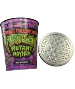 Teenage Mutant Ninja Turtles Mutant Mayhem Embossed Popcorn Bucket Tin L... - $12.60