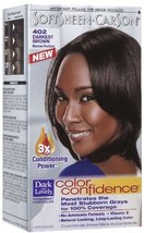 Dark &amp; Lovely Color Confidence Permanent Haircolor, 402-Darkest Brown - £6.97 GBP