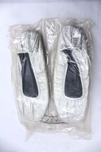 VTG 1970s Silver Metallic Stretch Shoes Womens Gustave  7-7.5 M FLATS NIP - $28.66