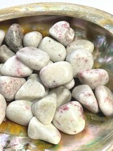 6x Cinnabar in Quartz Tumbled Stones 20-25mm Reiki Healing Crystals Anger Wealth - £15.48 GBP