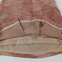 Bandolino Women's Coral/Tan Side Zipper Pleated Skirt Size 6 image 9