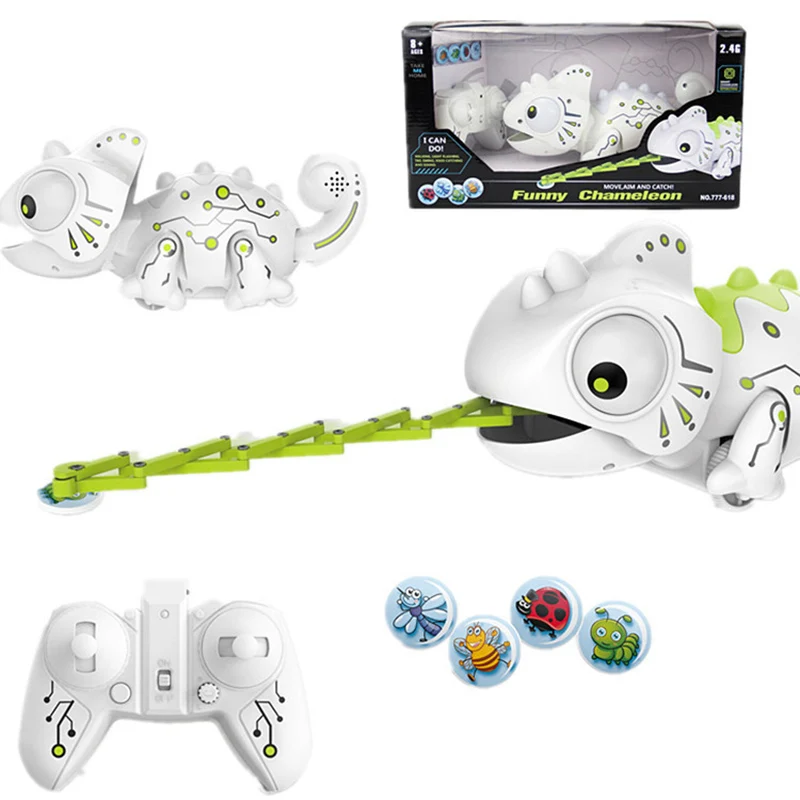 RC Animal Toy Car Remote Control Chameleon Toy Robot Dinosaur Toys Changeable - £34.94 GBP